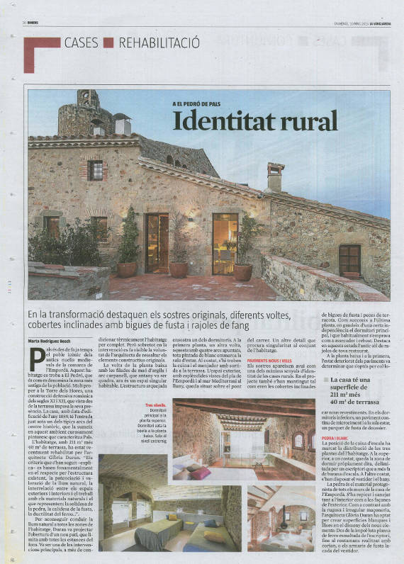 La Vanguardia - Diners - Identitat Rural