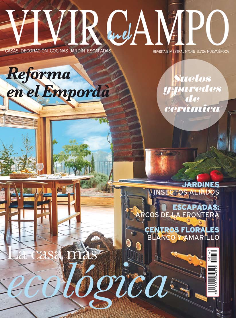 Portada Revista VIVIR EN EL CAMPO nº 145 Palau-sator casa de pueblo en venta baix emporda girona cases singulars emporda